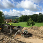 Baustelle am Land