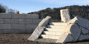 Steinschlichtung Treppe